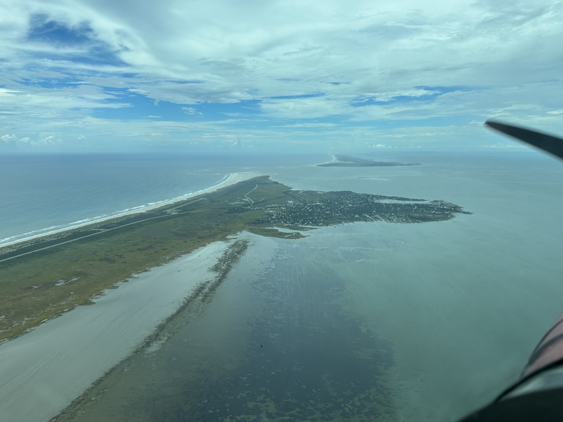 Aerial view of Ocracoke Island