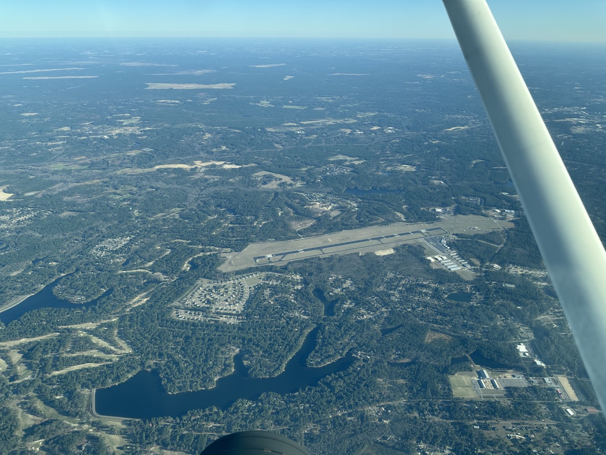Aerial view of Southern Pines