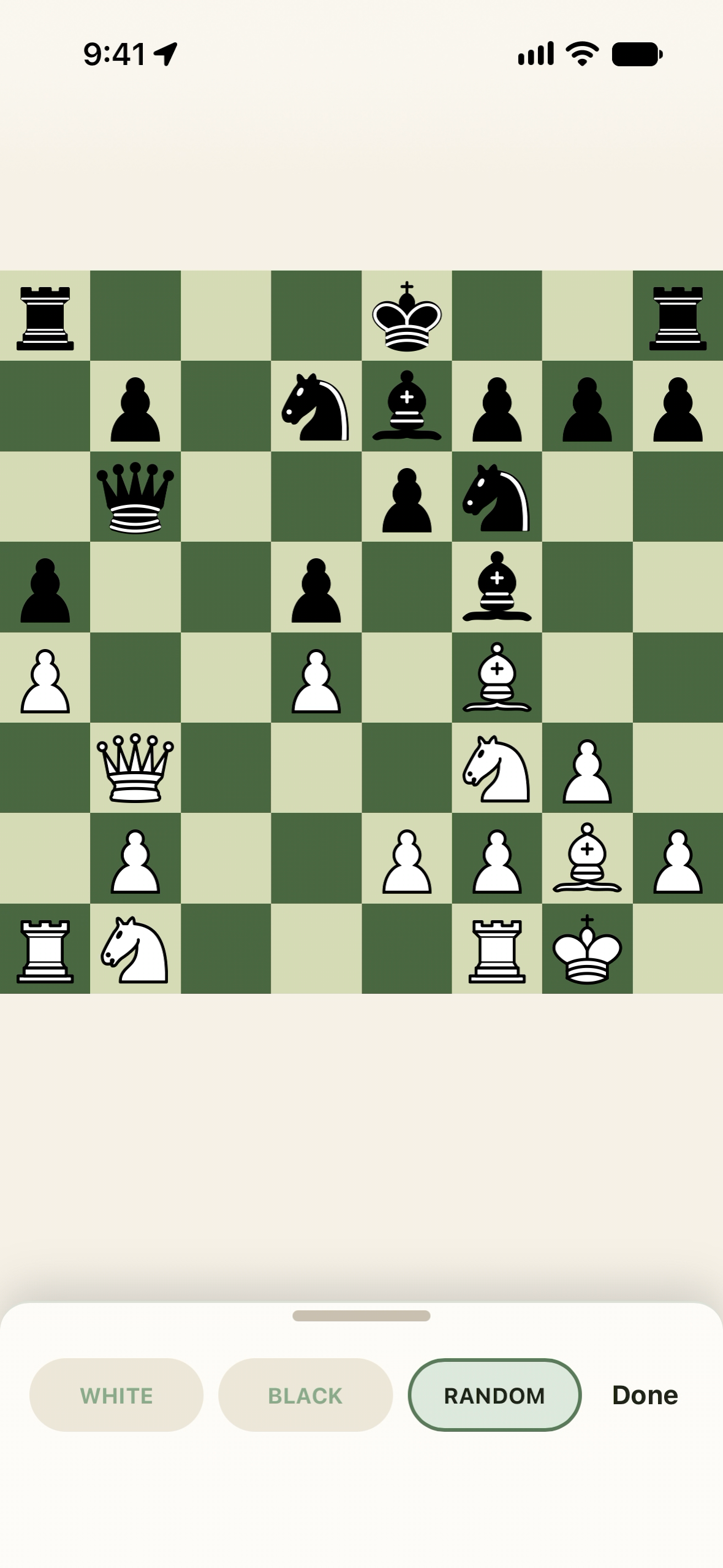 Changing the player's color.