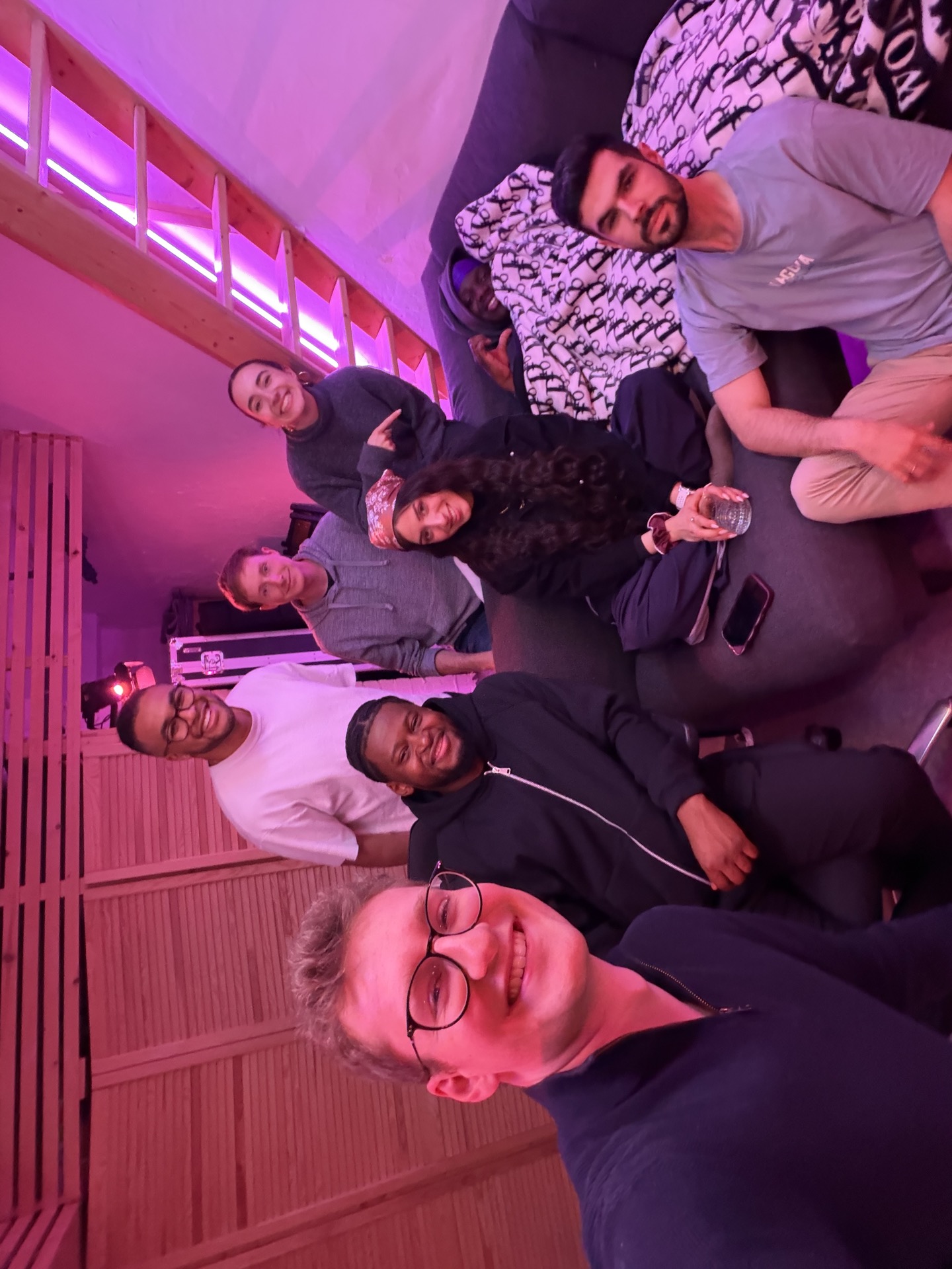 Patrick and his friends in Berlin.